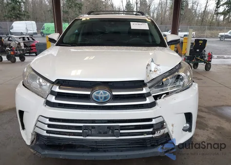 2018 Toyota Highlander Hybrid Xle z USA, uszkodzony, nr VIN 5TDJGRFHXJS037458